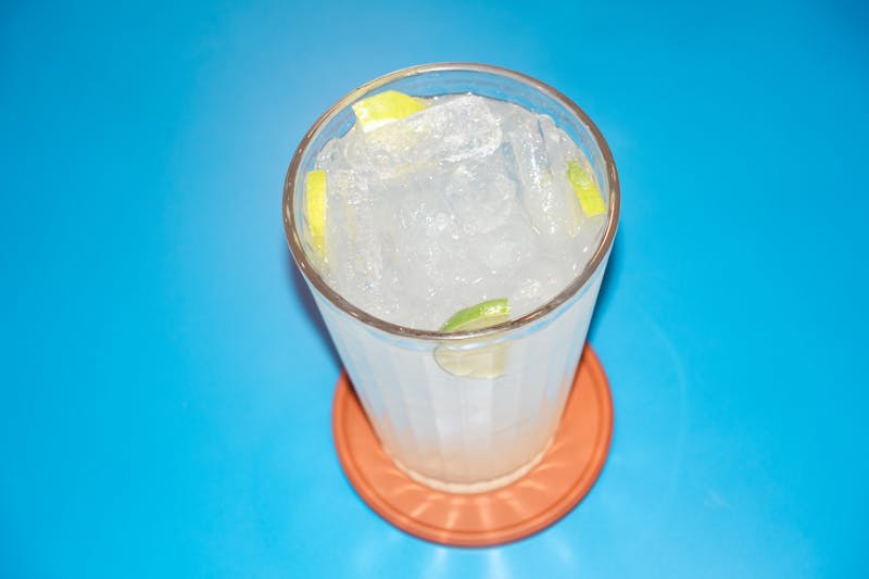 Dions Fresh Lemonade in tall glass